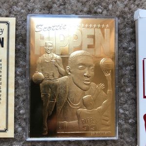1995 Classic Scottie Pippen 23 Karat Gold Card
